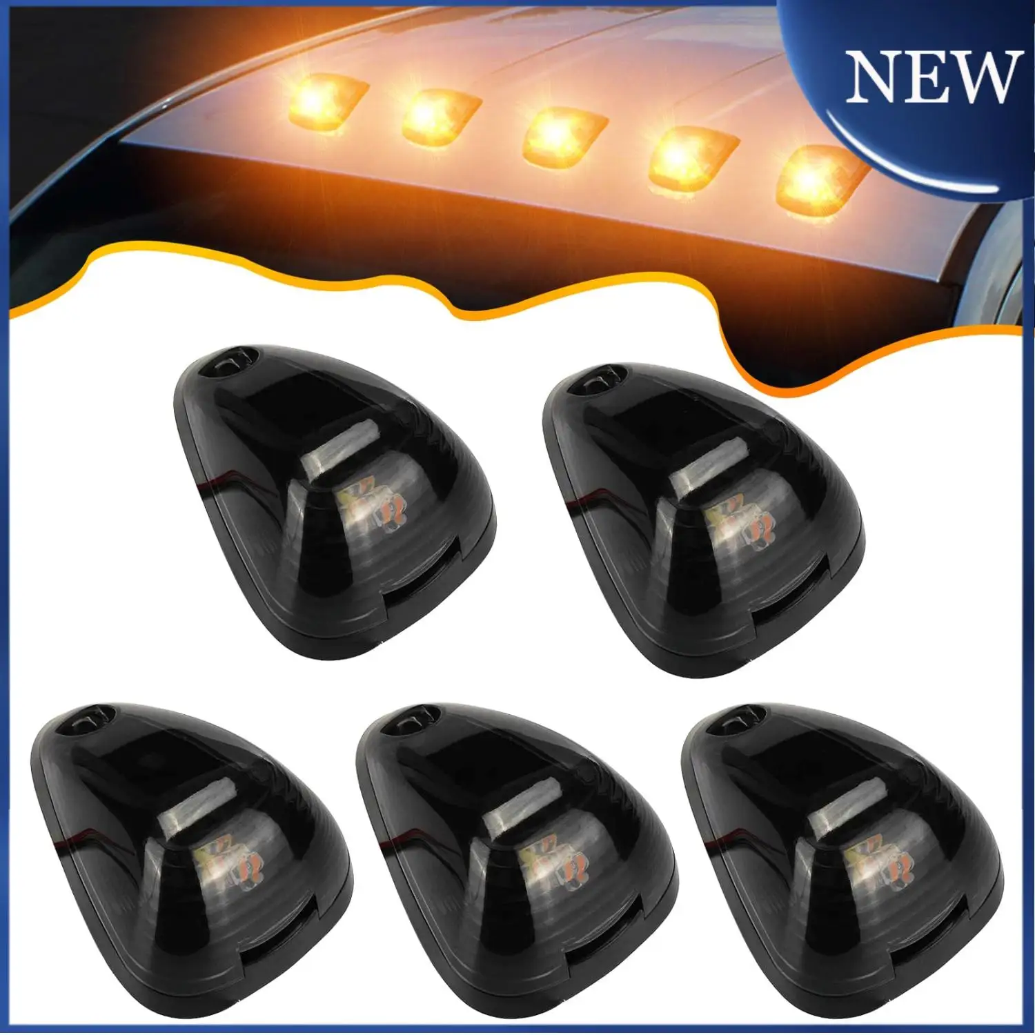 5Pcs New Smoke LED Cab Roof Lights Marker Amber For 99-16 Ford F-250 F-350 F450 Super Duty Dome Light Running Light Cover Base
5Pcs New Smoke LED Cab Roof Lights Marker Amber For 99-16 Ford F-250 F-350 F450 Super Duty Dome Light Running Light Cover Base