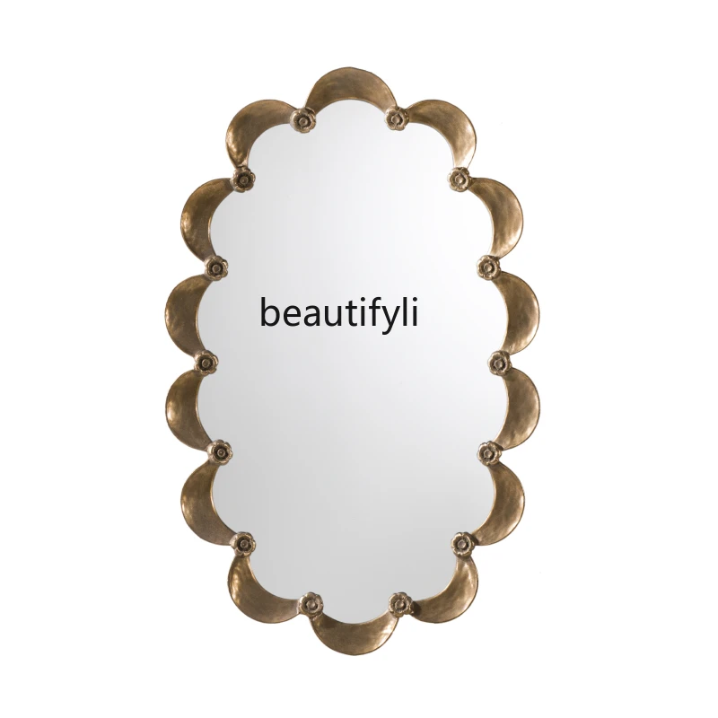 French retro decorative vanity vanity mirror living room wall hanging porch bathroom bathroom mirror round
French retro decorative vanity vanity mirror living room wall hanging porch bathroom bathroom mirror round