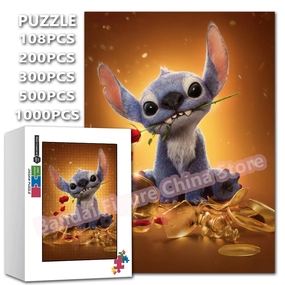 Disney Movies Lilo and Stitch Print Puzzle 108/200/300/500/1000 Pieces Beauty and the Beast Jigsaw Puzzles Decompress Toys Gifts
Disney Movies Lilo and Stitch Print Puzzle 108/200/300/500/1000 Pieces Beauty and the Beast Jigsaw Puzzles Decompress Toys Gifts