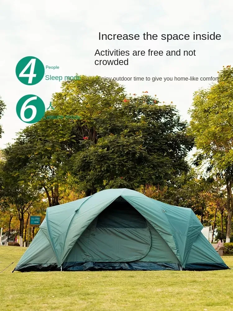 Уличная палатка для кемпинга, непромокаемая палатка на 4-6 человек, семейное очень большое оборудование для кемпинга, палатка для использования на открытом воздухе
Уличная палатка для кемпинга, непромокаемая палатка на 4-6 человек, семейное очень большое оборудование для кемпинга, палатка для использования на открытом воздухе