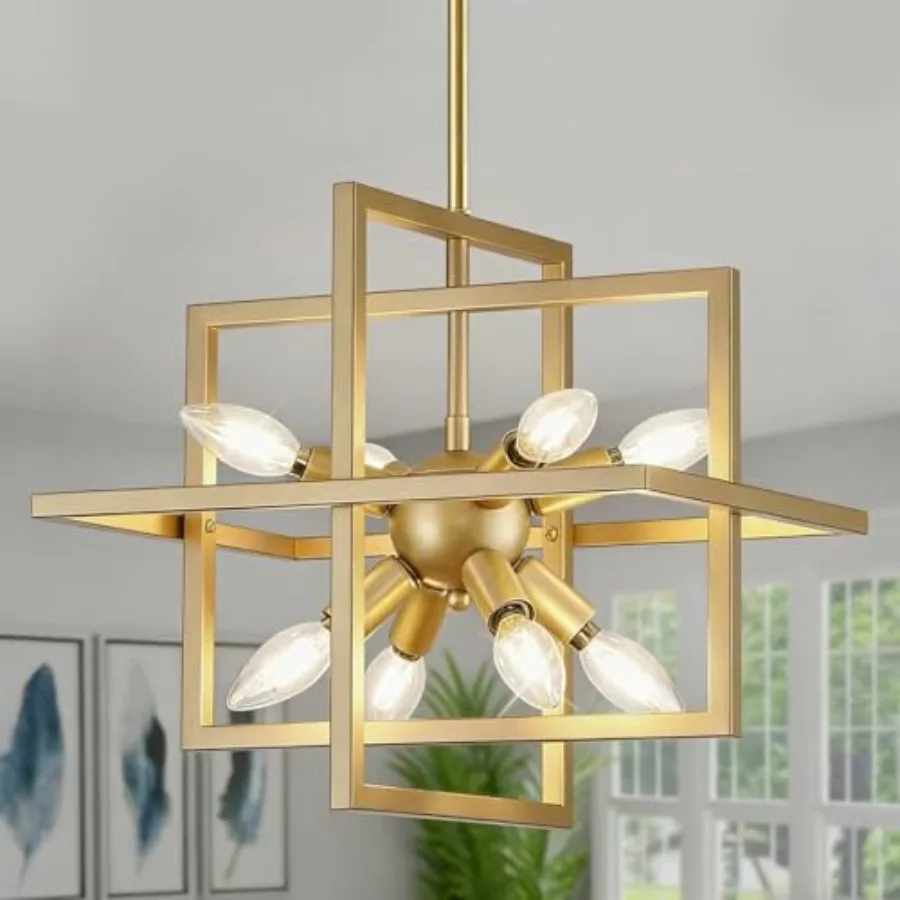 8 Lights Chandelier Farmhouse Dining Room Light Fixture Small Modern Chandeliers Industrial Geometric Hanging Pendant Light for
8 Lights Chandelier Farmhouse Dining Room Light Fixture Small Modern Chandeliers Industrial Geometric Hanging Pendant Light for