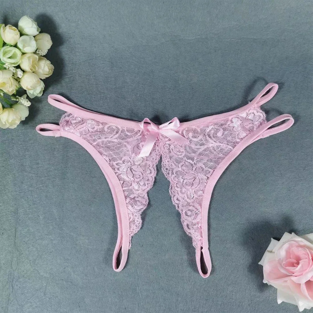 1pc Women's See Through Lace Panties Open Crotch Underwear Briefs Solid Color Female Low Waist Underpants
1pc Women's See Through Lace Panties Open Crotch Underwear Briefs Solid Color Female Low Waist Underpants