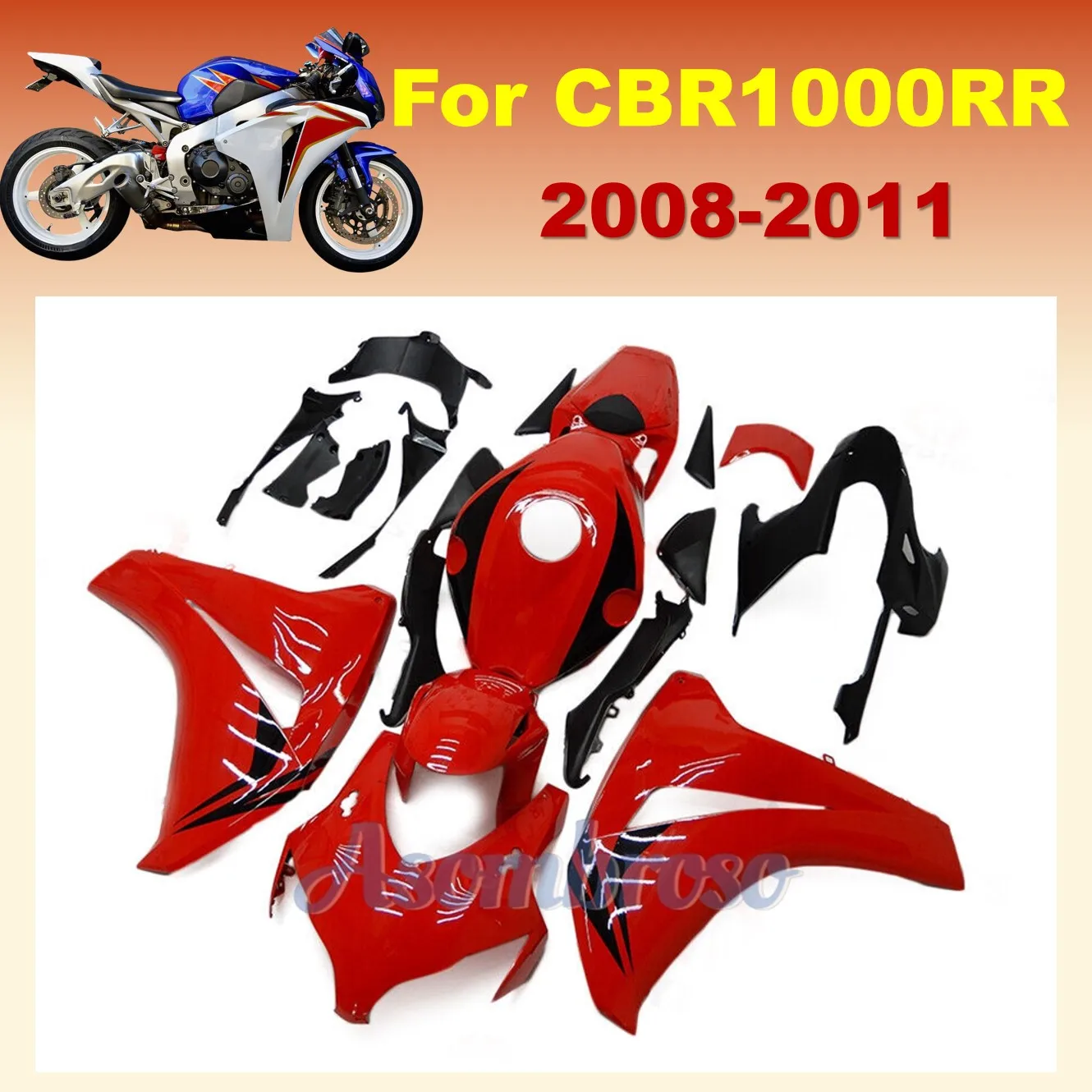 Motorcycle Parts Fairing Kit For Honda CBR1000RR 2008 2011 2009 2010 2011 cbr 1000rr 08 09 10 11 Red Bodywork set
Motorcycle Parts Fairing Kit For Honda CBR1000RR 2008 2011 2009 2010 2011 cbr 1000rr 08 09 10 11 Red Bodywork set
