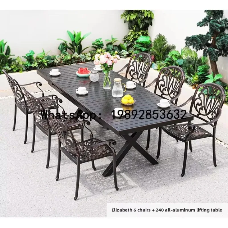 X-12 Outdoor Table and Chair Aluminum Alloy Combination Courtyard Outdoor Cast Aluminum Leisure Set Commercial Street Square
X-12 Outdoor Table and Chair Aluminum Alloy Combination Courtyard Outdoor Cast Aluminum Leisure Set Commercial Street Square