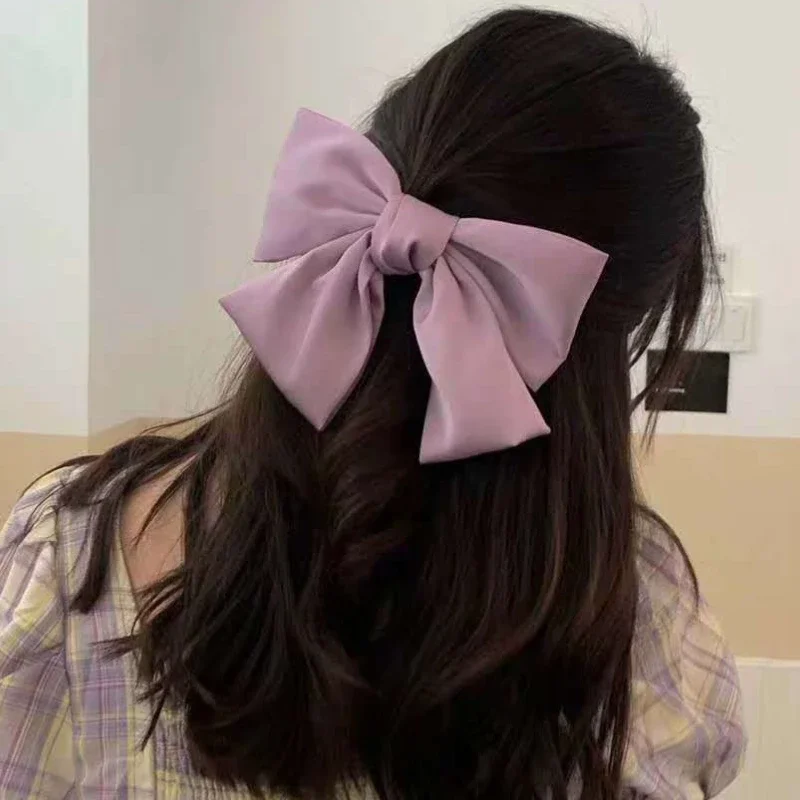 Vintage Big Hair Bow Ties Cute Clips Satin Two Layer Butterfly pin Accessories for Women Girl knot pins
Vintage Big Hair Bow Ties Cute Clips Satin Two Layer Butterfly pin Accessories for Women Girl knot pins