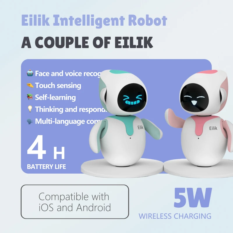Eilik Intelligent Robot emotional interaction electronic creative learning intelligent pet companion children's robot
Eilik Intelligent Robot emotional interaction electronic creative learning intelligent pet companion children's robot