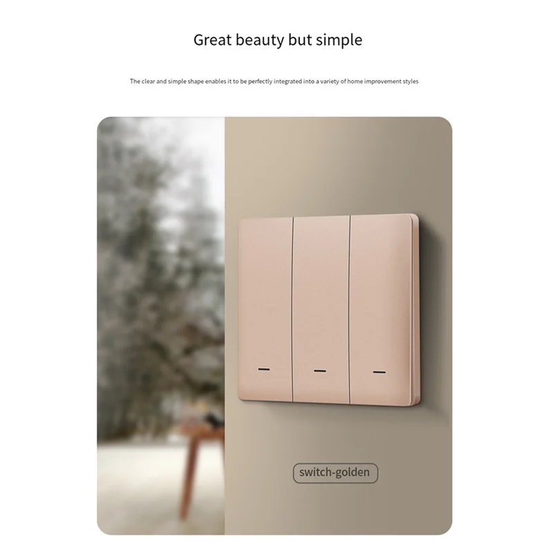 Умный переключатель Thoughthome Tuya Zigbee, голосовой интеллектуальный переключатель управления, универсальный переключатель с одной нулевой пожарной линии Gold-N33R
Умный переключатель Thoughthome Tuya Zigbee, голосовой интеллектуальный переключатель управления, универсальный переключатель с одной нулевой пожарной линии Gold-N33R