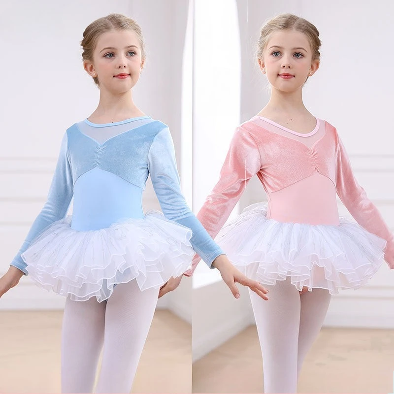 Ballet Leotard with Tutu Skirt Full Lining Dancewear for Dance Class Performance Practice Long Sleeve Ballet Outfit for Girls
Ballet Leotard with Tutu Skirt Full Lining Dancewear for Dance Class Performance Practice Long Sleeve Ballet Outfit for Girls