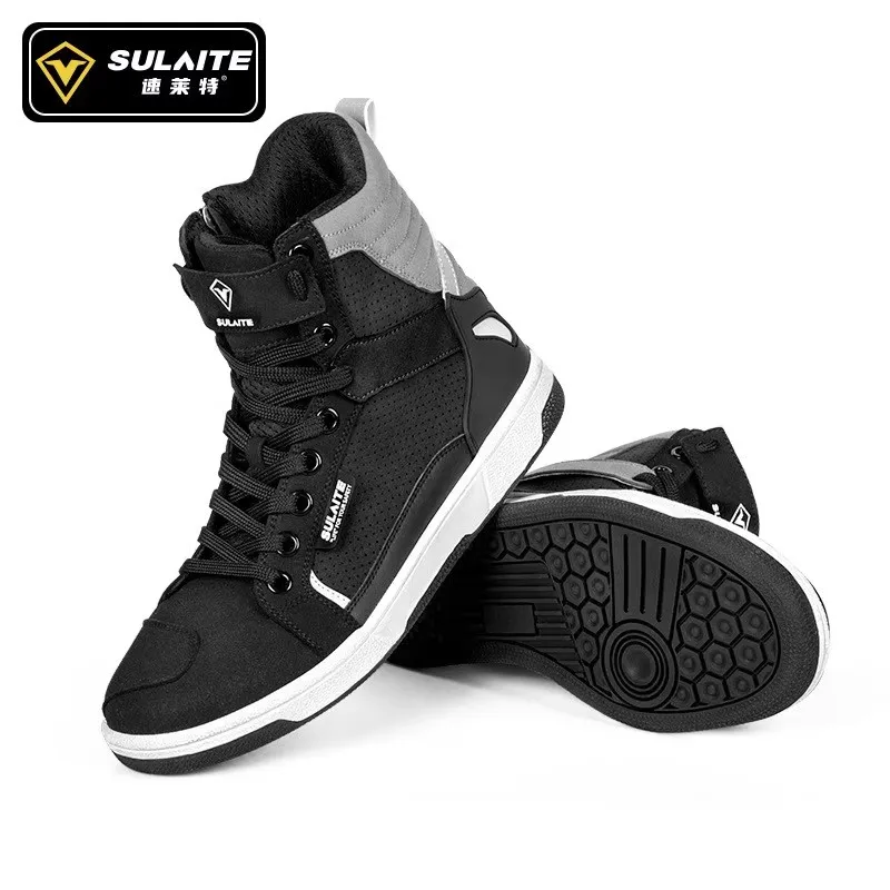 Men's Summer Breathable Motorcycle Riding Boots Anti-Fall Protection with Reflective Gear Shift Rubber Sole Shoe for Road Racing
Men's Summer Breathable Motorcycle Riding Boots Anti-Fall Protection with Reflective Gear Shift Rubber Sole Shoe for Road Racing
