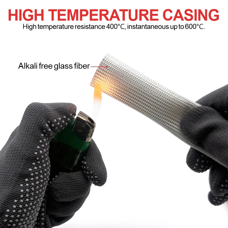 I.D 1mm/1.5/2/3/4/5mm Braided Fiberglass Sleeve 600 Deg.C High Temperature Chemical Glass Fiber Tube Cable Protector Wire Sheath
I.D 1mm/1.5/2/3/4/5mm Braided Fiberglass Sleeve 600 Deg.C High Temperature Chemical Glass Fiber Tube Cable Protector Wire Sheath