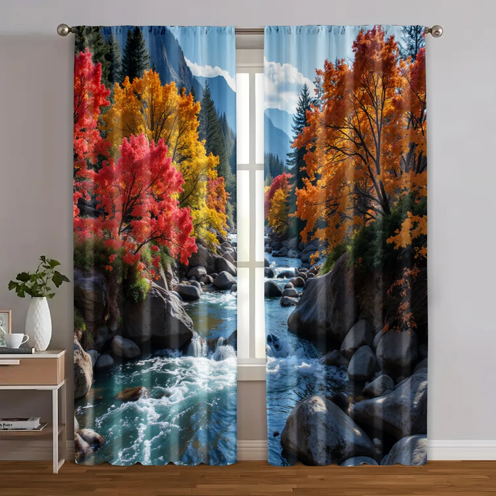 2pcs, Curtain Popular 2D print Scenic Waterfall Versatile 100% Polyester (without rod) All Seasons for Living Room, Office,
2pcs, Curtain Popular 2D print Scenic Waterfall Versatile 100% Polyester (without rod) All Seasons for Living Room, Office,