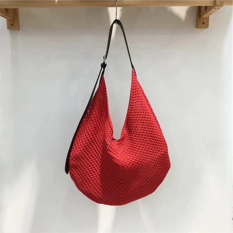 Large Capacity Hollow Out Design Cotton Woven Bag Summer Trend Casual Beach Shoulder Bag Holiday Tote Handbag for Women 2025
Large Capacity Hollow Out Design Cotton Woven Bag Summer Trend Casual Beach Shoulder Bag Holiday Tote Handbag for Women 2025