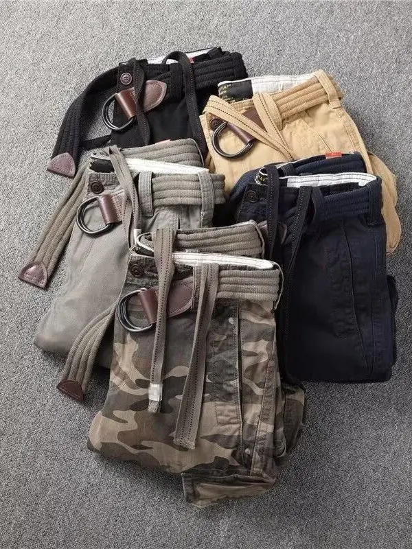 Ретро-брюки в рабочем стиле для мужчин: эластичные, с множеством карманов, молодежные, цветные, длинные, прямого кроя, свободные, из хлопка
Ретро-брюки в рабочем стиле для мужчин: эластичные, с множеством карманов, молодежные, цветные, длинные, прямого кроя, свободные, из хлопка