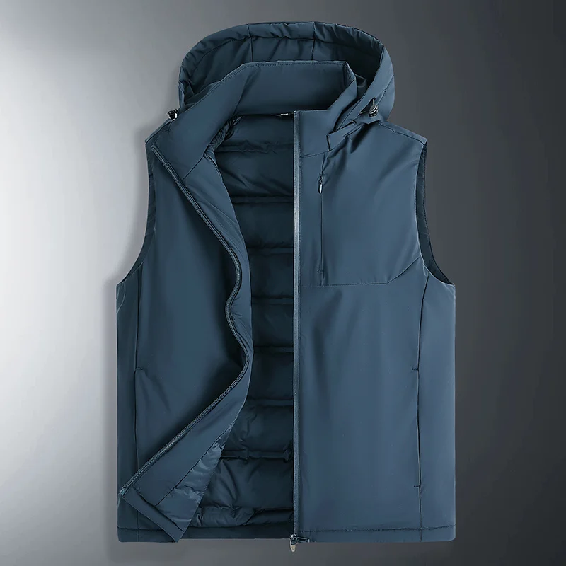 Men's Outdoor Workwear Vest Down Cotton Velvet New Winter Hooded Vest Men's Quality Thickened Warm Jacket New Camisole Jacket
Men's Outdoor Workwear Vest Down Cotton Velvet New Winter Hooded Vest Men's Quality Thickened Warm Jacket New Camisole Jacket