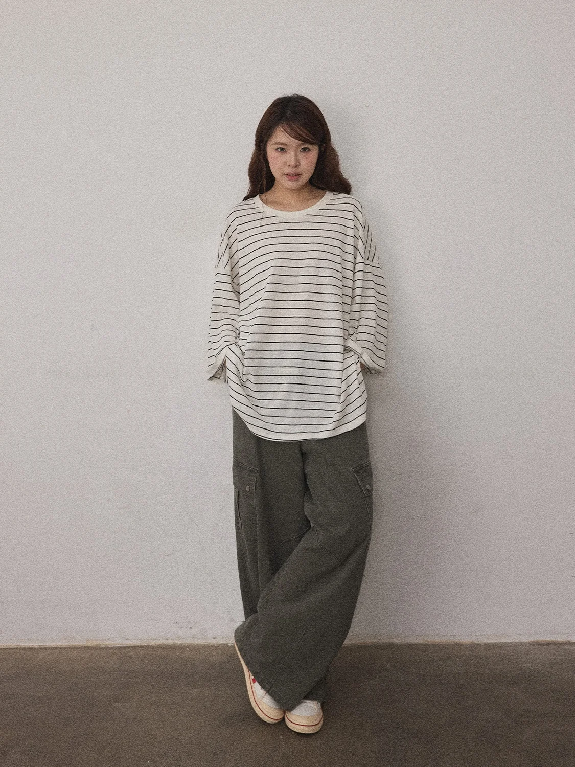 JINGU Green Label Casual Style Loose Fit Striped T-Shirt Women's Fashion plus Size Top Comfortable Five-Quarter Sleeve round ...
JINGU Green Label Casual Style Loose Fit Striped T-Shirt Women's Fashion plus Size Top Comfortable Five-Quarter Sleeve round ...