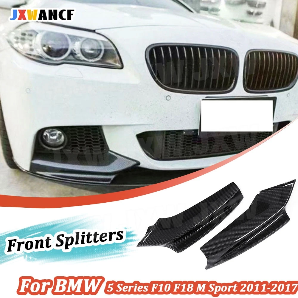 JXWANCF 2Pcs Carbon Fiber Front Lip Splitters Aprons For BMW 5 Series F10 F18 M Sport Bumper 2011-2017 Head Chin Flap Cupwings
JXWANCF 2Pcs Carbon Fiber Front Lip Splitters Aprons For BMW 5 Series F10 F18 M Sport Bumper 2011-2017 Head Chin Flap Cupwings