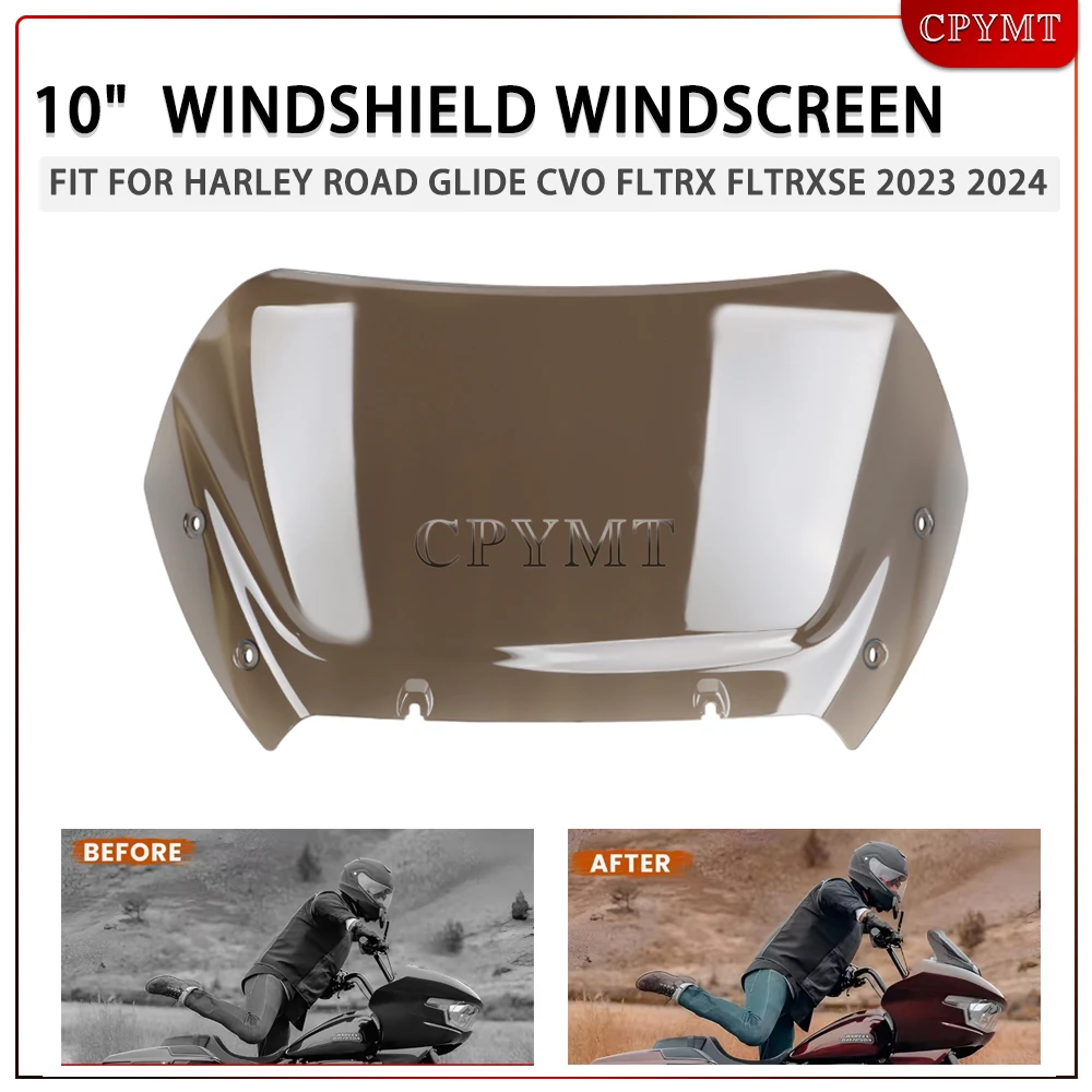 10 Inch Windshield Motorcycle Windscreen Wind Deflector Fit For Harley Touring CVO Road Glide ST FLTRXSE 2023-2024 | 121 117
10 Inch Windshield Motorcycle Windscreen Wind Deflector Fit For Harley Touring CVO Road Glide ST FLTRXSE 2023-2024 | 121 117