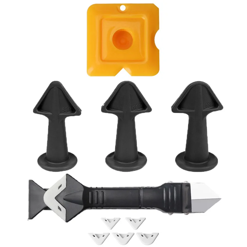 Caulking Nozzle Applicator Finishing Tool Spatula Plastic Glue Shovel Tile Brick Joints Floor Silicone Remover Hand Tool Set
Caulking Nozzle Applicator Finishing Tool Spatula Plastic Glue Shovel Tile Brick Joints Floor Silicone Remover Hand Tool Set