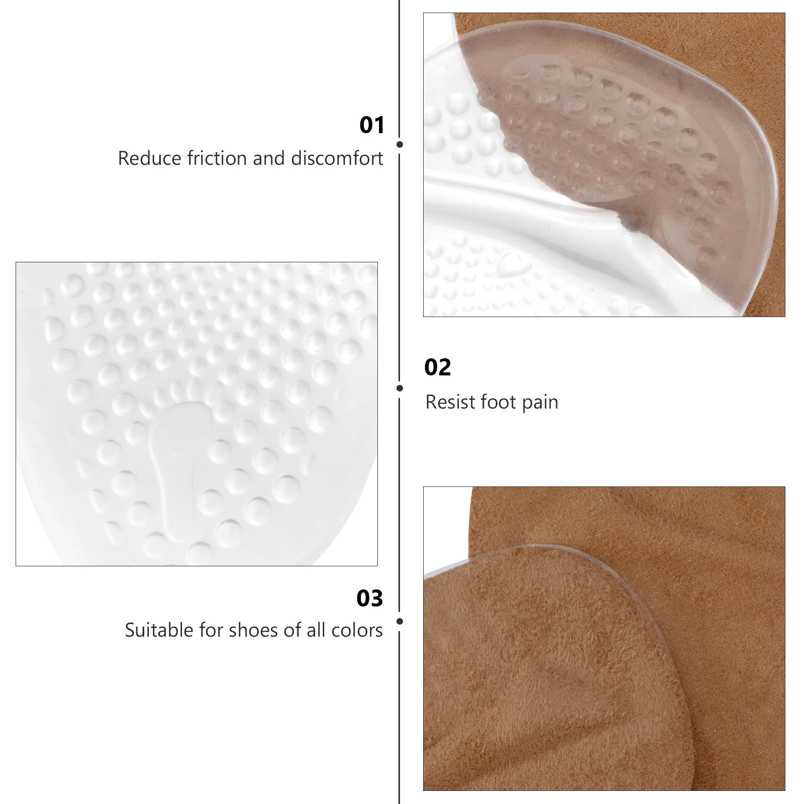 High Heel Insoles 2 Pairs Forefoot Pad Thickened Cushions Reduce Pressure Comfort Anti Slipheel Pads Shoe Accessories Foot Care
High Heel Insoles 2 Pairs Forefoot Pad Thickened Cushions Reduce Pressure Comfort Anti Slipheel Pads Shoe Accessories Foot Care