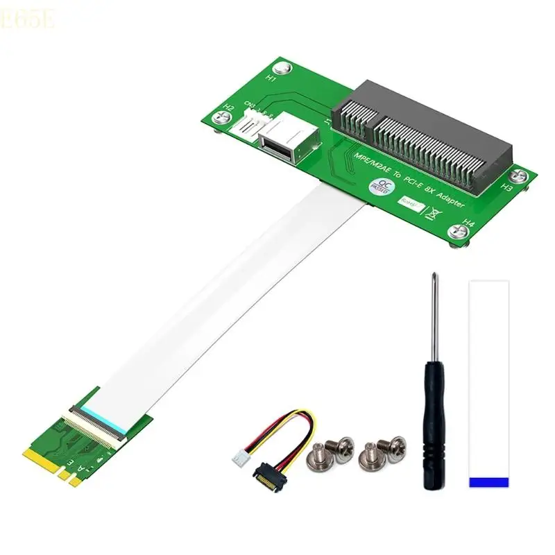 E65E Mini PCIE to PCIE 8X Extension Cable FPC Cable 107x42mm (Horizontal Installation)
E65E Mini PCIE to PCIE 8X Extension Cable FPC Cable 107x42mm (Horizontal Installation)