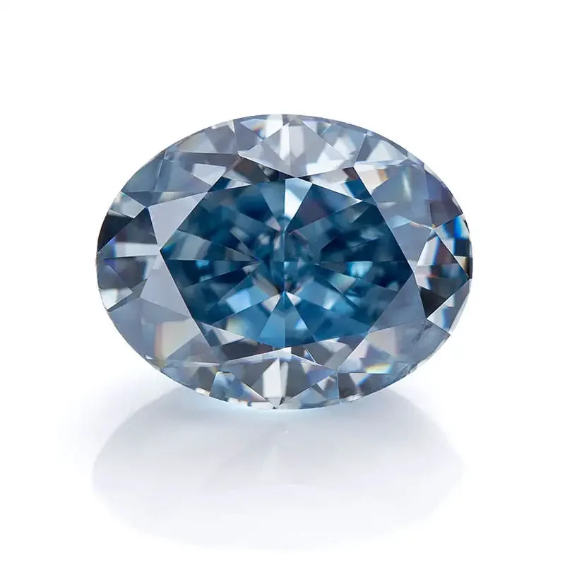 Moissanite Stone Ice Blue Colours Oval Cut Lab Grown Diamond Charms Ring Necklace Earrings Main Materials with GRA Certificate
Moissanite Stone Ice Blue Colours Oval Cut Lab Grown Diamond Charms Ring Necklace Earrings Main Materials with GRA Certificate