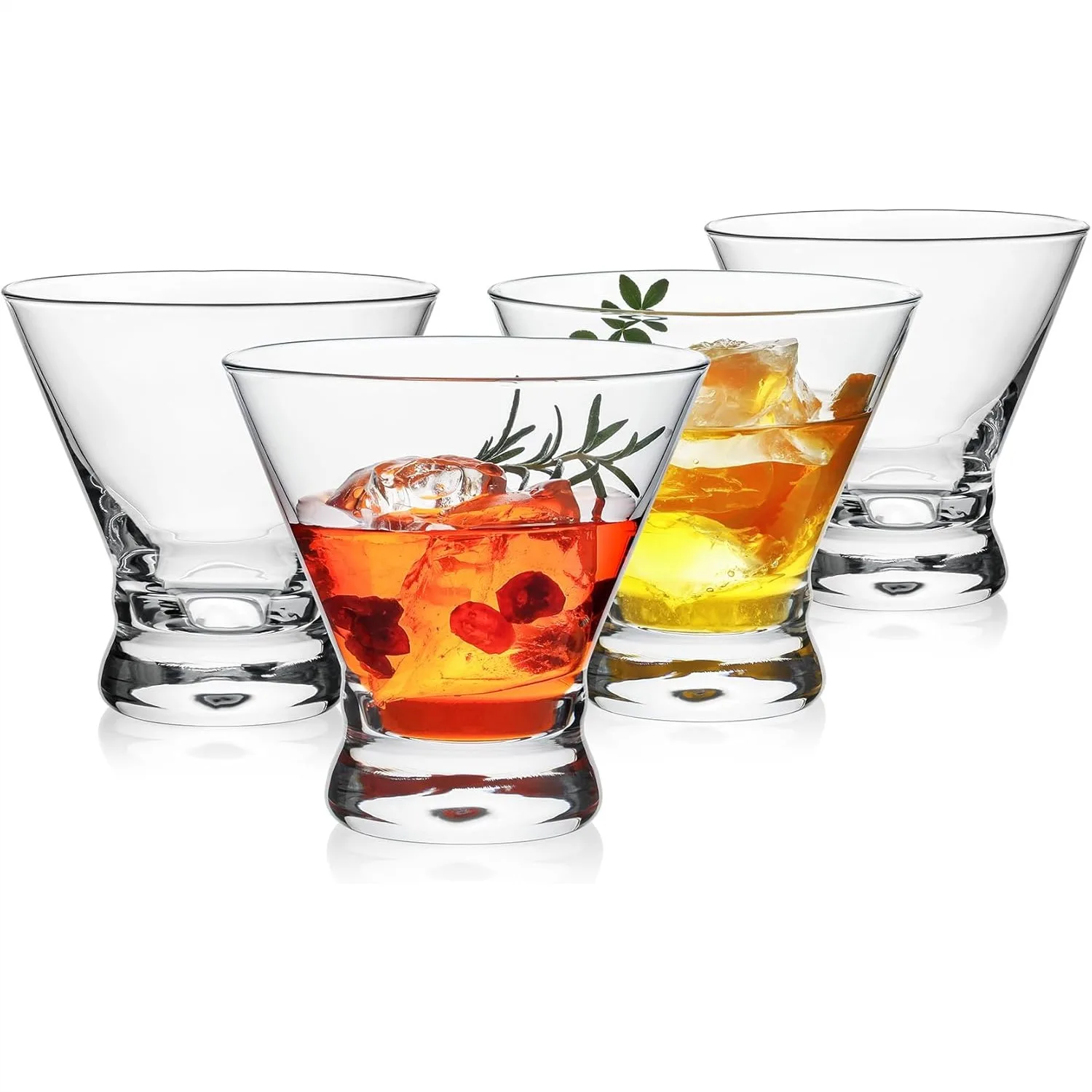 Stemless Martini Glasses Set of 4, 8oz Crystal Cocktail Glasses for Margarita, Cosmopolitan, Manhattan, Home Bar
Stemless Martini Glasses Set of 4, 8oz Crystal Cocktail Glasses for Margarita, Cosmopolitan, Manhattan, Home Bar