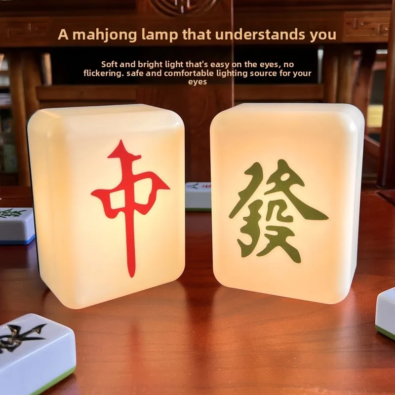 Fa Cai Mahjong Night Light Creative Soft Light Eye Protection Ambient Light Dormitory WarmLight Bedside Sleeping Small Desk Lamp
Fa Cai Mahjong Night Light Creative Soft Light Eye Protection Ambient Light Dormitory WarmLight Bedside Sleeping Small Desk Lamp