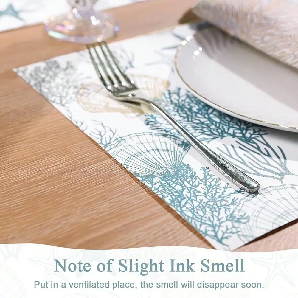 50 Pcs Coastal Paper Placemats 11x17 Inch Starfish Sea Shell Coral Disposable Paper Place Mats For Dinner Wedding Birthday Part
50 Pcs Coastal Paper Placemats 11x17 Inch Starfish Sea Shell Coral Disposable Paper Place Mats For Dinner Wedding Birthday Part