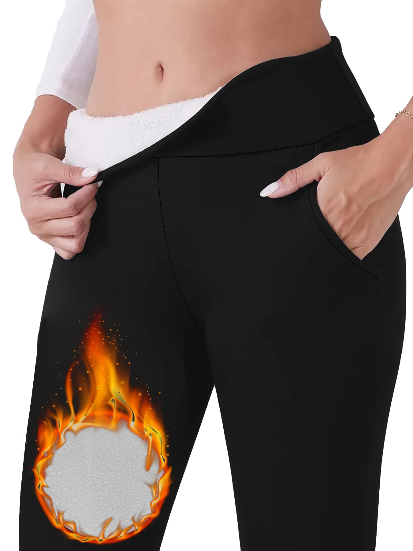 Women's High Waisted Fleece-Lined Leggings With Pockets Thick Soft Tummy Control Workout Yoga Thermal Warm Pants for Cold Winter
Women's High Waisted Fleece-Lined Leggings With Pockets Thick Soft Tummy Control Workout Yoga Thermal Warm Pants for Cold Winter
