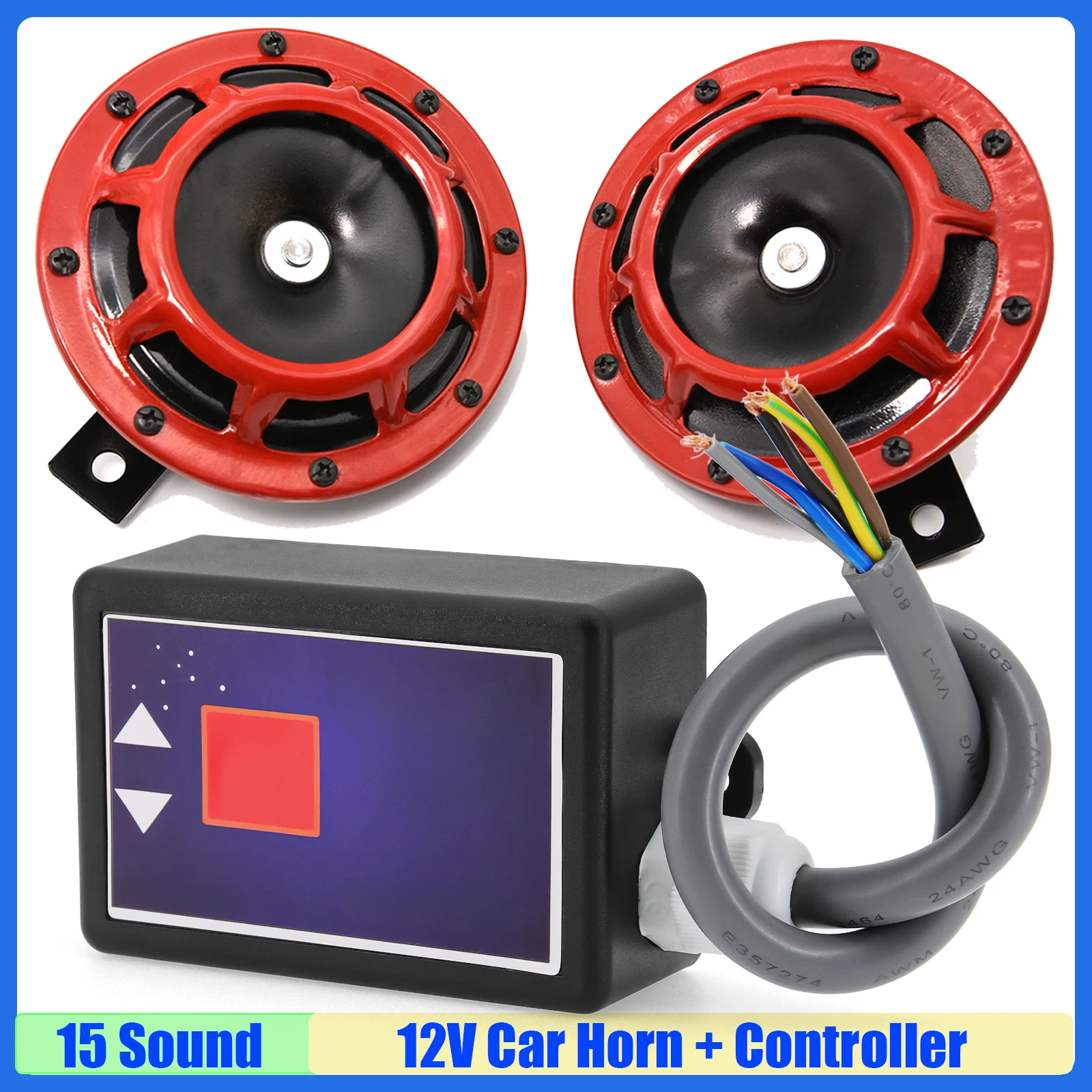 Auto 2PCS Horns+15 Sound Musical Electronic Horn Controller 3+ Pro Music Horn Speaker Sound Control Multi Tone Speaker Custom
Auto 2PCS Horns+15 Sound Musical Electronic Horn Controller 3+ Pro Music Horn Speaker Sound Control Multi Tone Speaker Custom