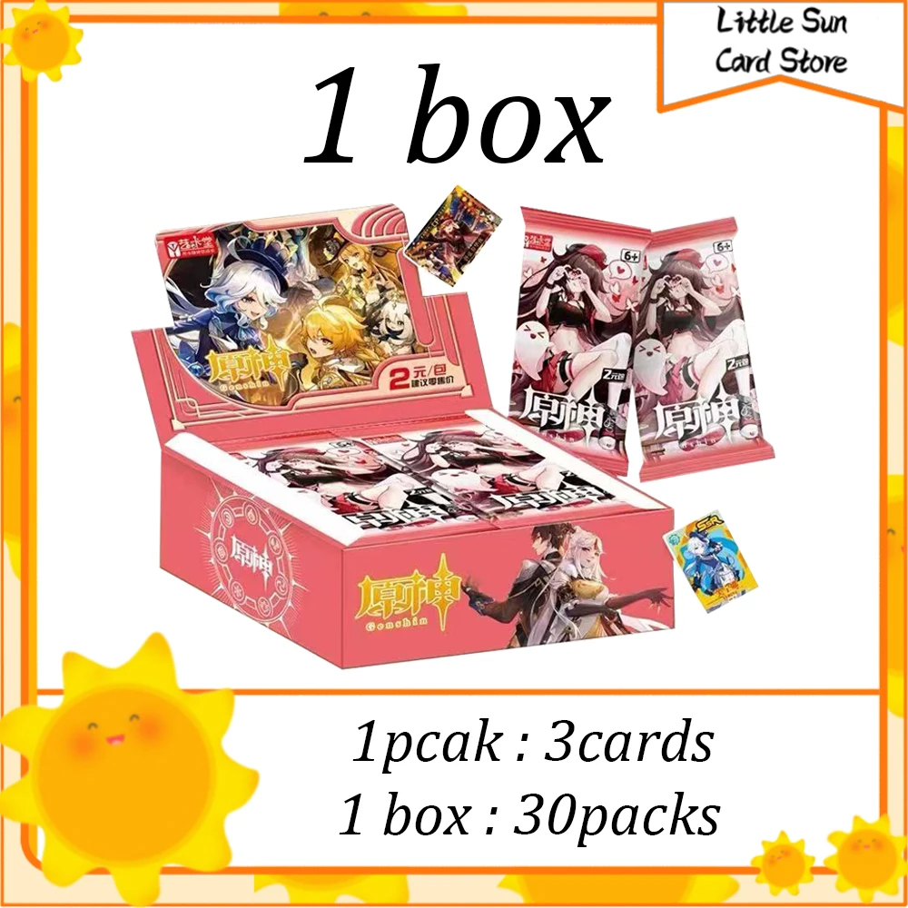 Оптовая продажа Genshin Impact Card Game Аниме TCG Collection Pack Booster Box Редкая коллекционная карточная игра SSR Семейная настольная игра Карточная игрушка
Оптовая продажа Genshin Impact Card Game Аниме TCG Collection Pack Booster Box Редкая коллекционная карточная игра SSR Семейная настольная игра Карточная игрушка