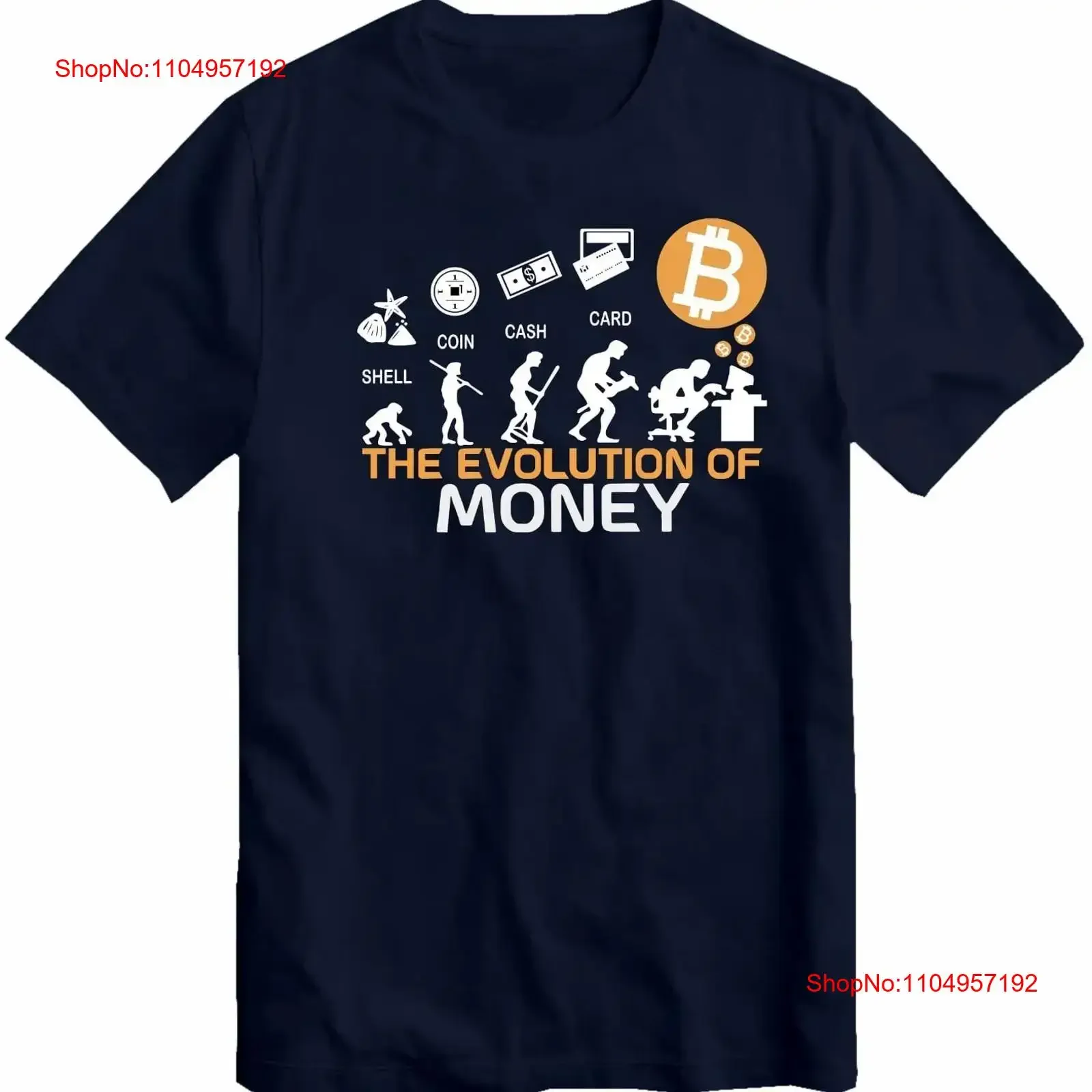 Забавная футболка с биткойнами «Эволюция денег» Криптовалюта Криптовалюта винтажная стираная графика homme Удобная растянутая футболка
Забавная футболка с биткойнами «Эволюция денег» Криптовалюта Криптовалюта винтажная стираная графика homme Удобная растянутая футболка