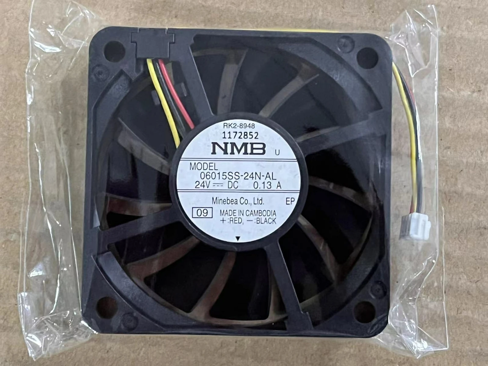 FOR NMB 06015SS-24N-AL 6015 24V 0.13A 6 cm for Fanuc servo fan
FOR NMB 06015SS-24N-AL 6015 24V 0.13A 6 cm for Fanuc servo fan