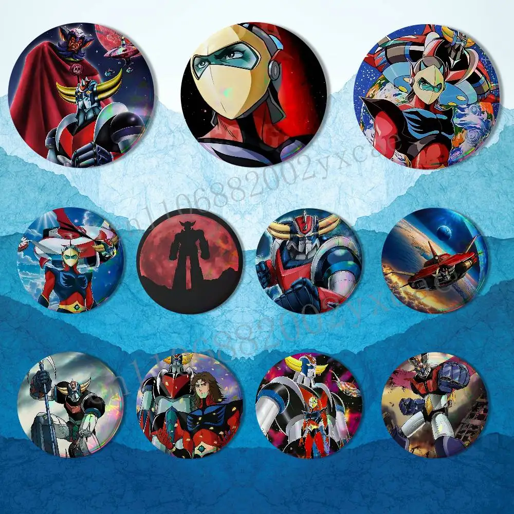 Alloy UFO Goldorak Grendizer Creative Round Badge Button Pin Bag Decor Fans Collection Friends Gift Brooch
Alloy UFO Goldorak Grendizer Creative Round Badge Button Pin Bag Decor Fans Collection Friends Gift Brooch