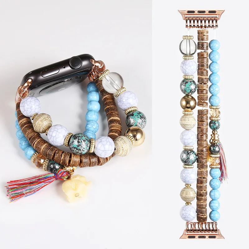 Bracelet Band For Apple Watch Strap 49mm Ultra 2 40mm 38mm 41mm Elastic Beaded Pendant Strap for iWatch Series 9 8 7 6 5 4 3 SE
Bracelet Band For Apple Watch Strap 49mm Ultra 2 40mm 38mm 41mm Elastic Beaded Pendant Strap for iWatch Series 9 8 7 6 5 4 3 SE