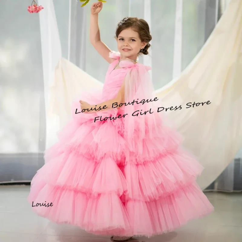 Candy Color Flower Girl Dress Tulle Tiered A-Line Sleeveless Ball Gown Baby Cute First Communion Birthday Party Gowns Customized
Candy Color Flower Girl Dress Tulle Tiered A-Line Sleeveless Ball Gown Baby Cute First Communion Birthday Party Gowns Customized