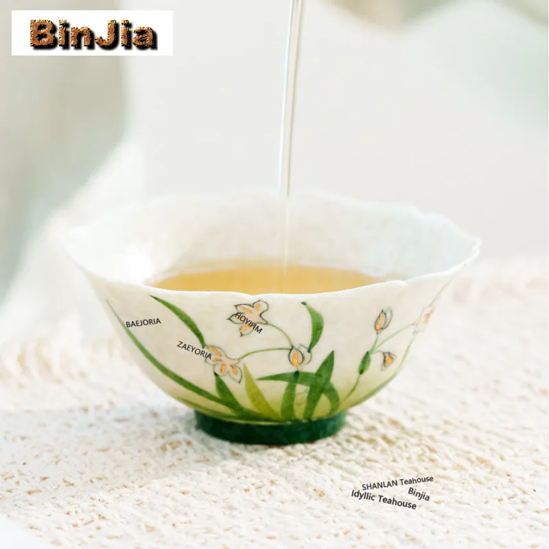 70ml Hand Painted Orchid Teacup Vintage Tea Bowl Single Cups Tea-tasting Personal Cup Chazhan Master Cups Teaware Decoration
70ml Hand Painted Orchid Teacup Vintage Tea Bowl Single Cups Tea-tasting Personal Cup Chazhan Master Cups Teaware Decoration