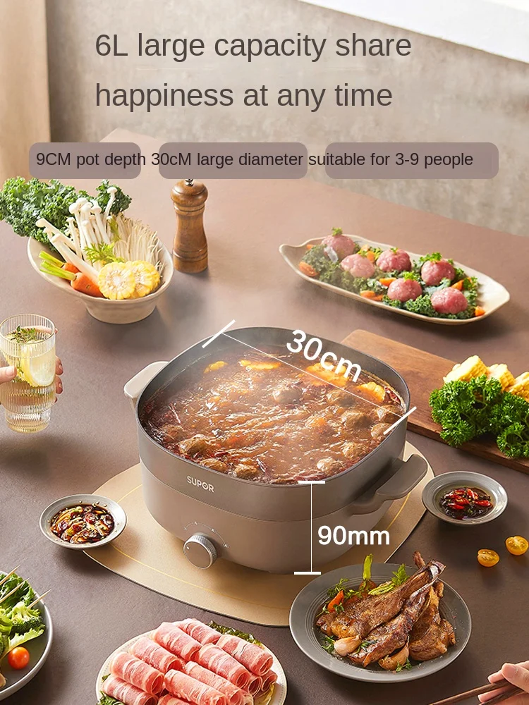 Electric Hot Pot Household Integrated 6L Hot Pot Dedicated Pot Electric Food Warmer Multi-Functional Electric Cooker Electric
Electric Hot Pot Household Integrated 6L Hot Pot Dedicated Pot Electric Food Warmer Multi-Functional Electric Cooker Electric