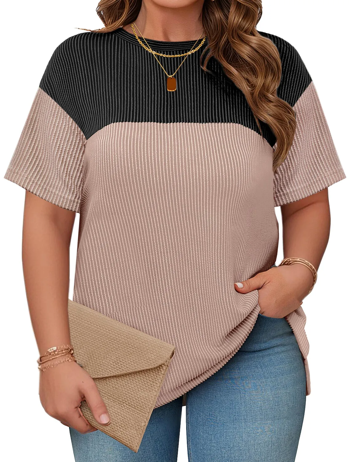 Женская летняя туника больших размеров, повседневная блузка с круглым вырезом и коротким рукавом
Женская летняя туника больших размеров, повседневная блузка с круглым вырезом и коротким рукавом