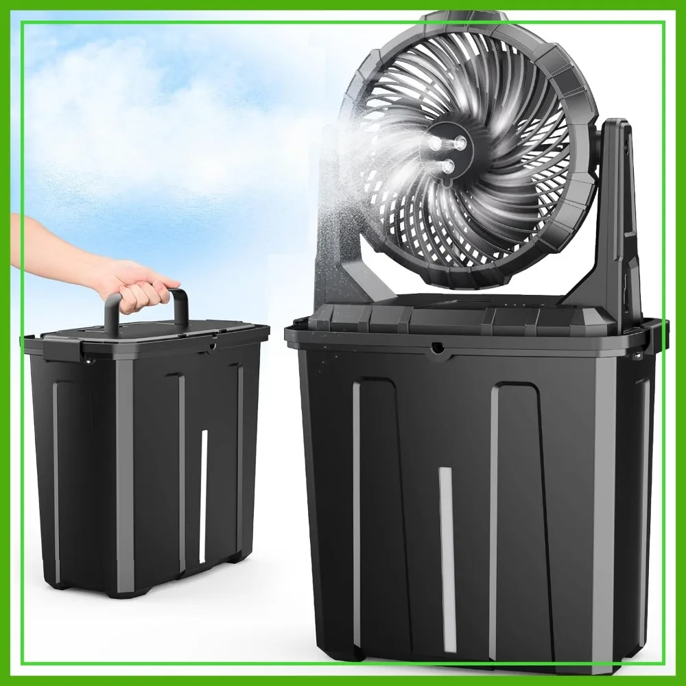 Portable Misting Fan, 9L 10-Inch Outdoor Cooling Fan, 20000mAh Rechargeable, 3 Speeds & Mist, for Patio Camping Beach
Portable Misting Fan, 9L 10-Inch Outdoor Cooling Fan, 20000mAh Rechargeable, 3 Speeds & Mist, for Patio Camping Beach