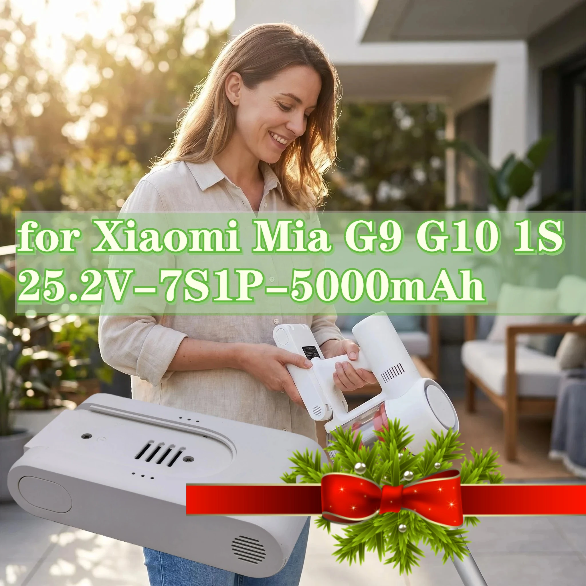For Xiaomi Mijia G9 G10 1S R10 High Capacity 25.2V 5000mAh Li-ion Battery Pack Cordless Handheld Vacuum Cleaner
For Xiaomi Mijia G9 G10 1S R10 High Capacity 25.2V 5000mAh Li-ion Battery Pack Cordless Handheld Vacuum Cleaner