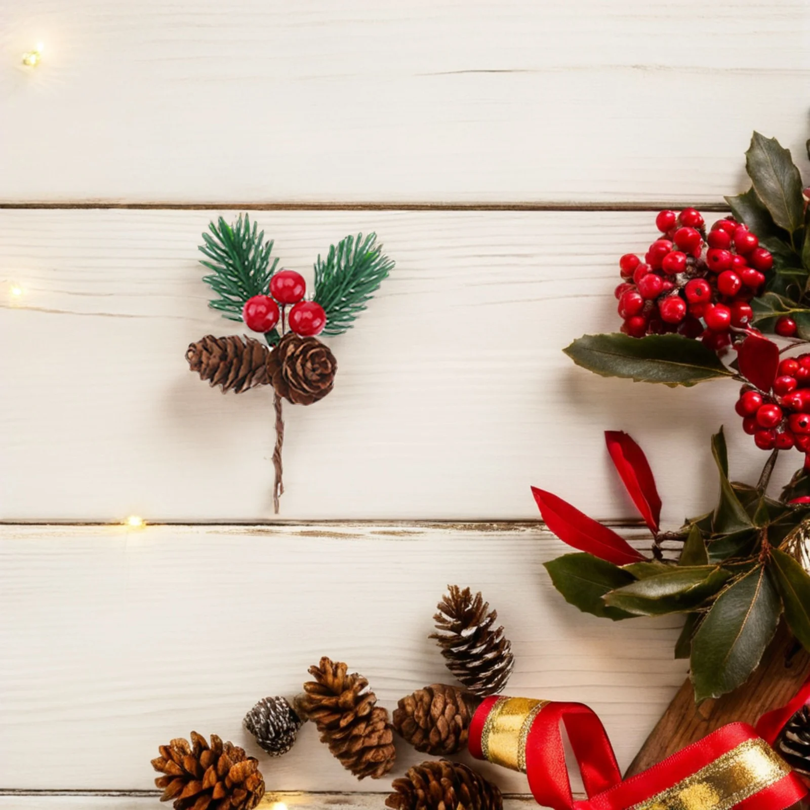 30Pcs Christmas Pine Picks Artificial Branches Red Berries Pine Cones Realistic Decoration for Wreaths Garland Trees
30Pcs Christmas Pine Picks Artificial Branches Red Berries Pine Cones Realistic Decoration for Wreaths Garland Trees