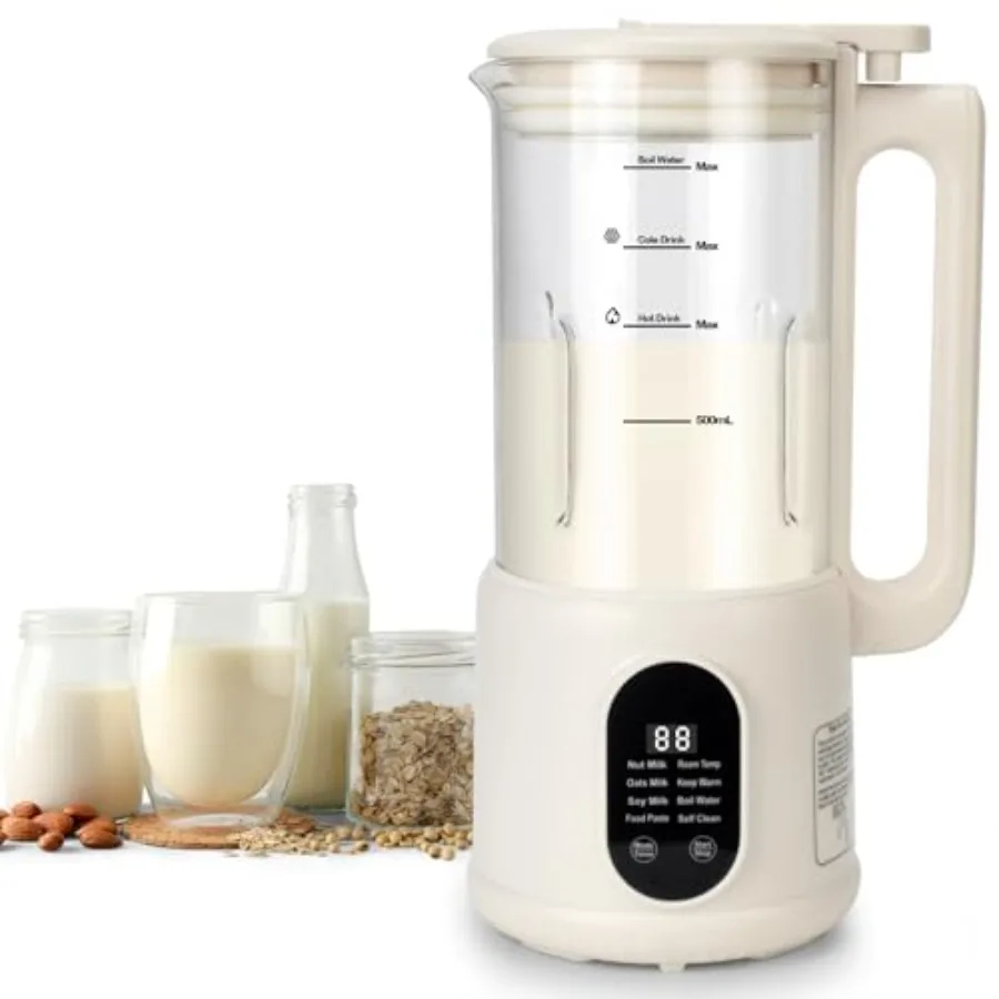 8 in1 Automatic Nut Milk Maker 40oz Soybean Milk Machine for Homemade Almond Oat Soy Plant-Based Milk and Non Dairy Beverages w
8 in1 Automatic Nut Milk Maker 40oz Soybean Milk Machine for Homemade Almond Oat Soy Plant-Based Milk and Non Dairy Beverages w