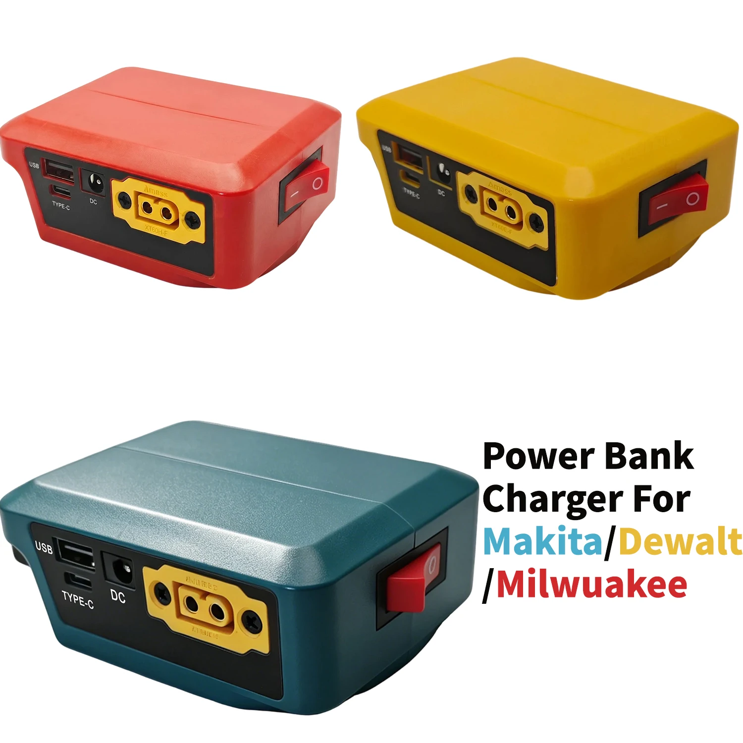 DIY Power converter For Makita/Milwaukee/Dewalt 18 V Battery With voltage display USB Type-C DC Power tools Power Adapter
DIY Power converter For Makita/Milwaukee/Dewalt 18 V Battery With voltage display USB Type-C DC Power tools Power Adapter