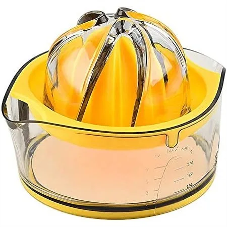 Citrus Juicer Manual Hand Squeezer with Built-in Measuring Cup and Strainer, 8OZ Yellow
Citrus Juicer Manual Hand Squeezer with Built-in Measuring Cup and Strainer, 8OZ Yellow