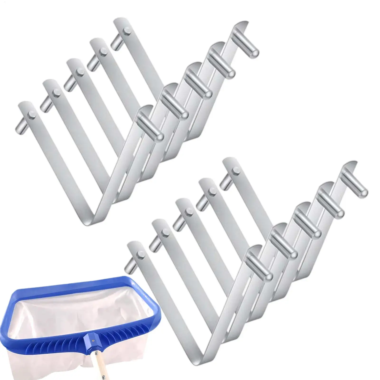 V Clips For Pool Brush Stainless Steel Spring Button Clamp 10 Pieces Double Pin Pool Brush Clips For Telescopic Rod Leaves
V Clips For Pool Brush Stainless Steel Spring Button Clamp 10 Pieces Double Pin Pool Brush Clips For Telescopic Rod Leaves