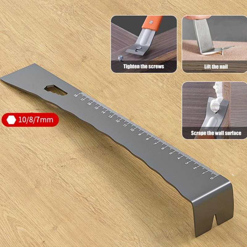 Durability 10Inch AntiCorrosion Pry Bar Tool Perfect for Removing Stubborn Moldings in Garage Workshop Projects Tool B03E
Durability 10Inch AntiCorrosion Pry Bar Tool Perfect for Removing Stubborn Moldings in Garage Workshop Projects Tool B03E