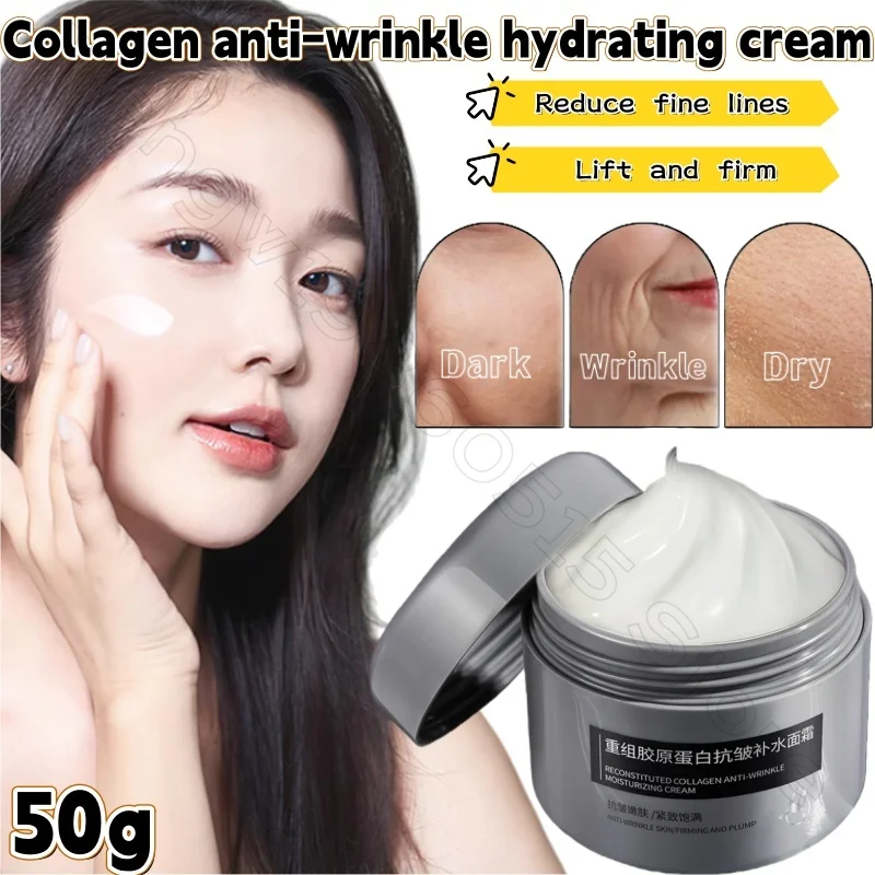 Restructured Collagen Anti-wrinkle Cream Anti-aging Dilute Fine Lines Moisturizing and Firming Skin Hydrating Anti-wrinkle Cream
Restructured Collagen Anti-wrinkle Cream Anti-aging Dilute Fine Lines Moisturizing and Firming Skin Hydrating Anti-wrinkle Cream