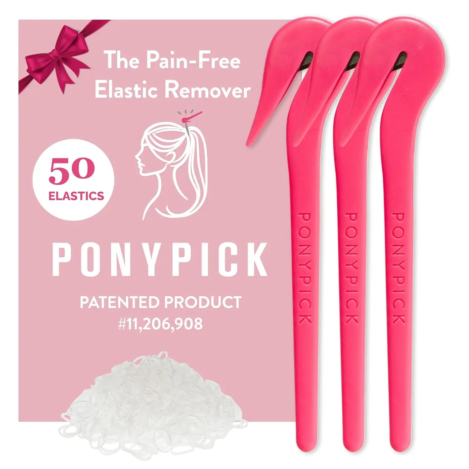 Pain-Free Hair Elastic Cutter Tool for Kids & Toddlers, 3 Picks & 50 Clear Elastics
Pain-Free Hair Elastic Cutter Tool for Kids & Toddlers, 3 Picks & 50 Clear Elastics