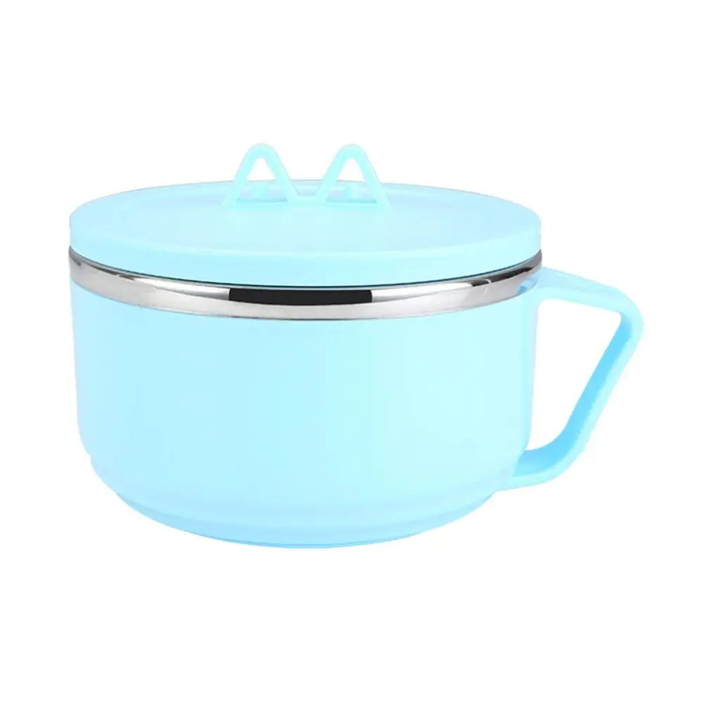 Stainless Steel Noodle Bowl Lid s Portable H le Spoon Included Dustproof Instant Noodles Container Household Tableware
Stainless Steel Noodle Bowl Lid s Portable H le Spoon Included Dustproof Instant Noodles Container Household Tableware